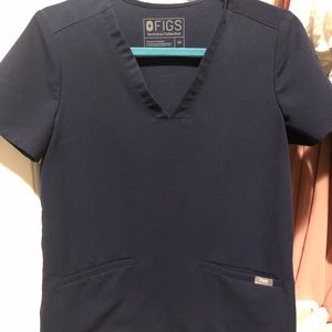 FIGS navy scrub top
